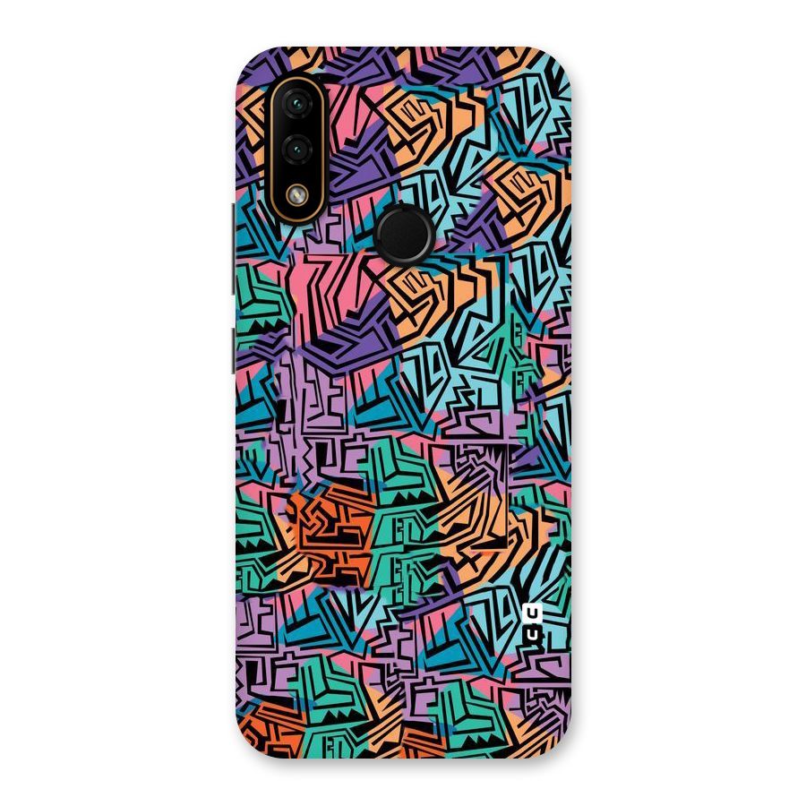 Abstract Lining Colors Back Case for Lenovo A6 Note