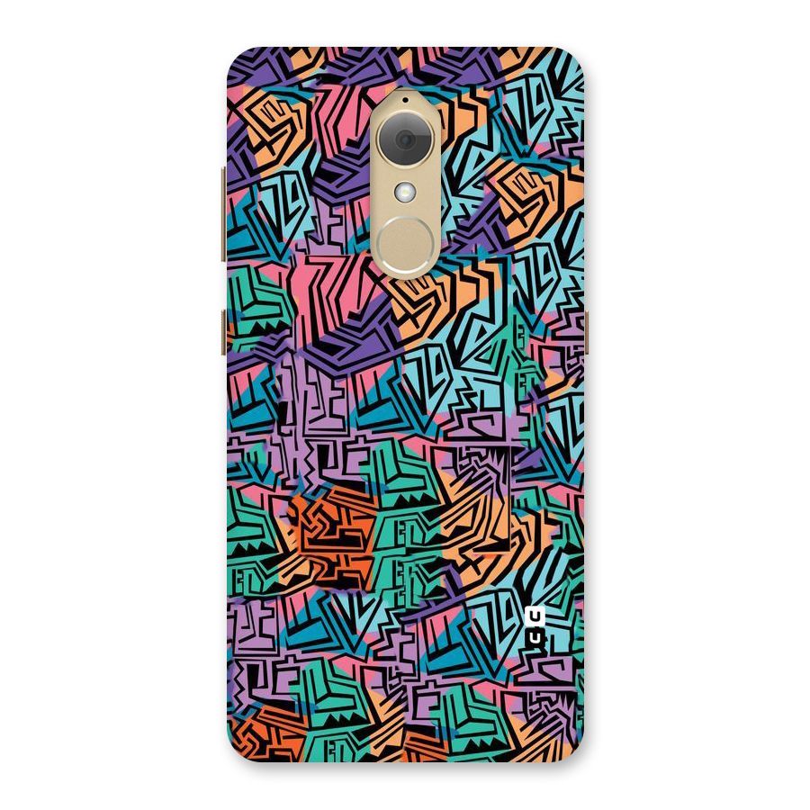 Abstract Lining Colors Back Case for Lenovo K8