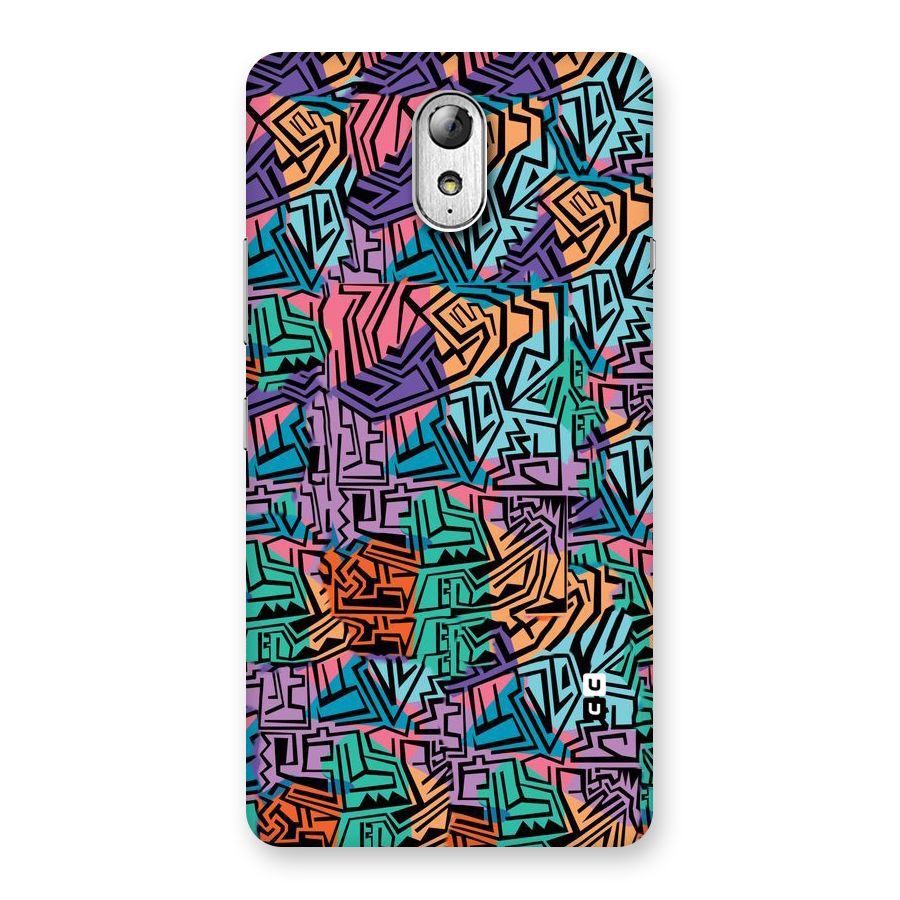 Abstract Lining Colors Back Case for Lenovo Vibe P1M