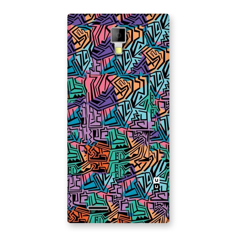 Abstract Lining Colors Back Case for Micromax Canvas Xpress A99