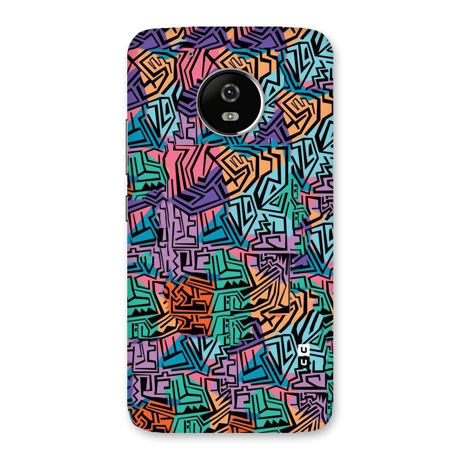 Abstract Lining Colors Back Case for Moto G5