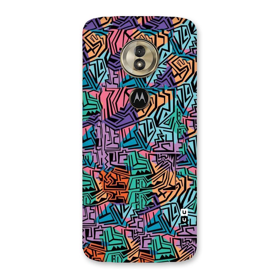 Abstract Lining Colors Back Case for Moto G6 Play