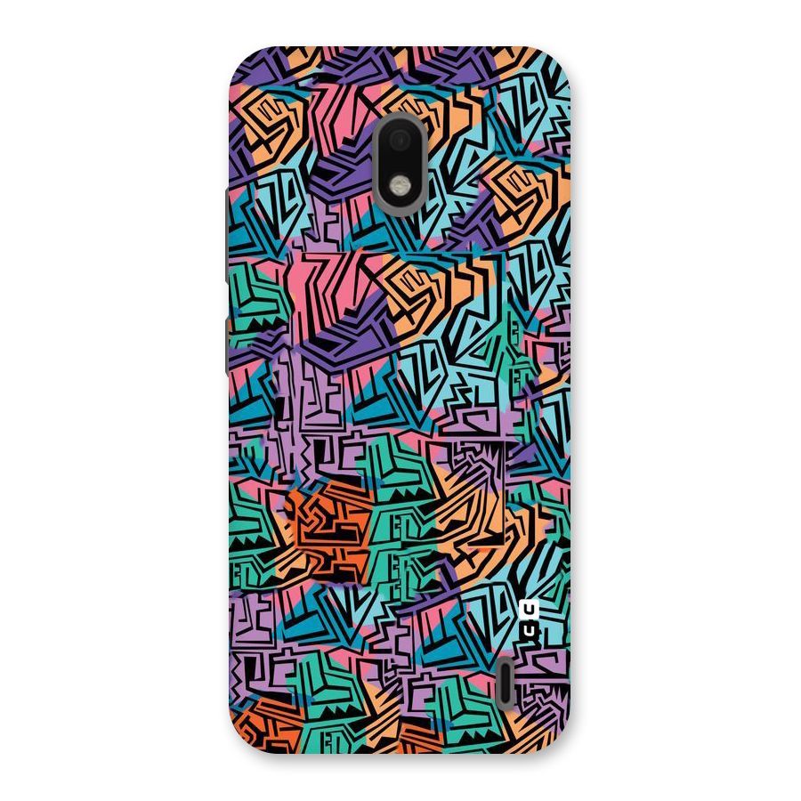 Abstract Lining Colors Back Case for Nokia 2.2