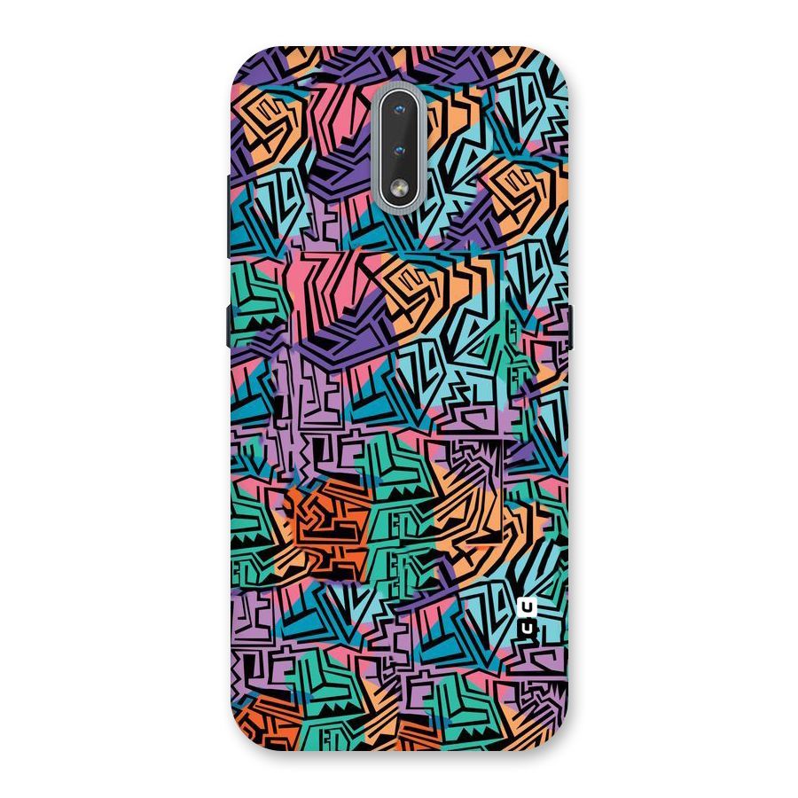 Abstract Lining Colors Back Case for Nokia 2.3
