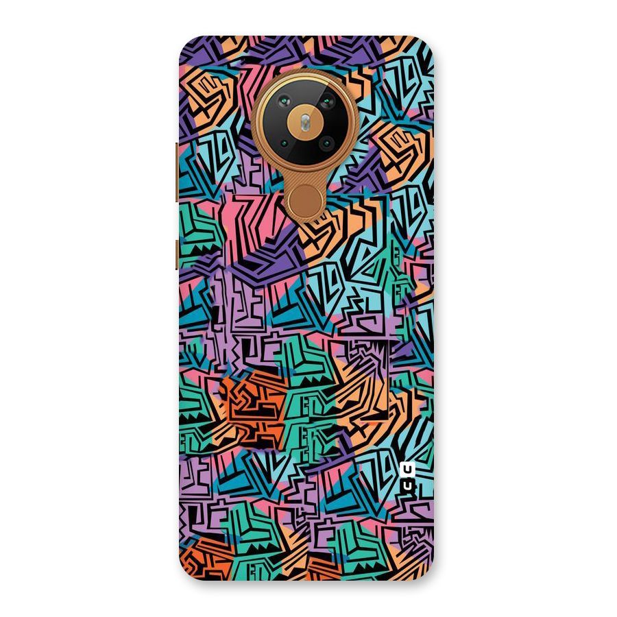 Abstract Lining Colors Back Case for Nokia 5.3