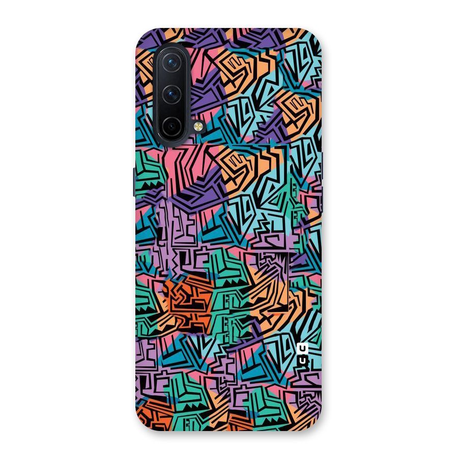 Abstract Lining Colors Back Case for OnePlus Nord CE 5G