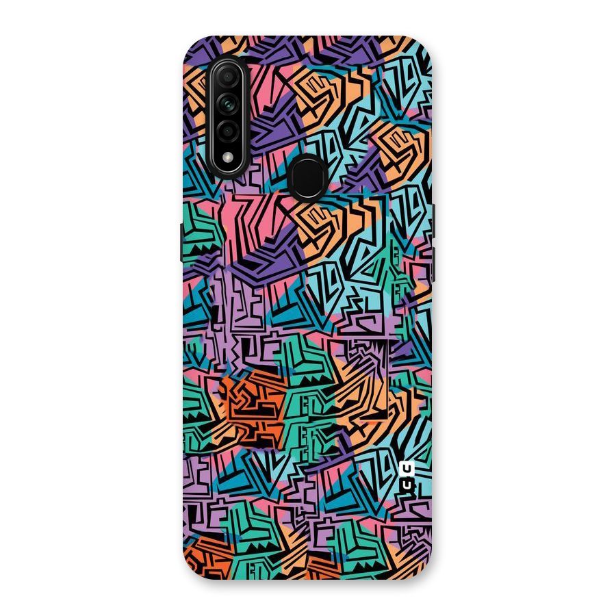 Abstract Lining Colors Back Case for Oppo A31