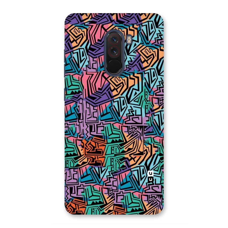 Abstract Lining Colors Back Case for Poco F1