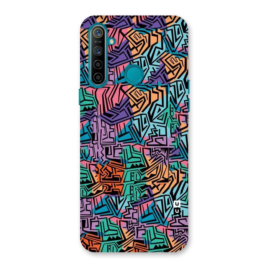 Abstract Lining Colors Back Case for Realme 5i