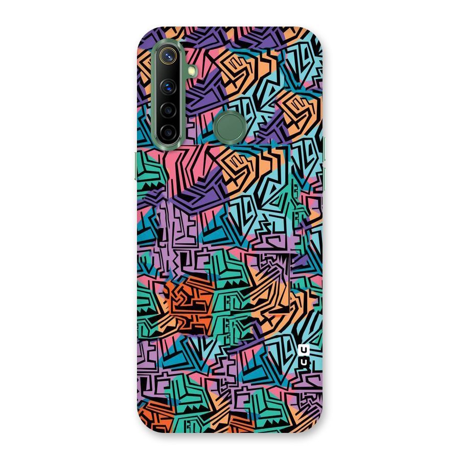 Abstract Lining Colors Back Case for Realme Narzo 10