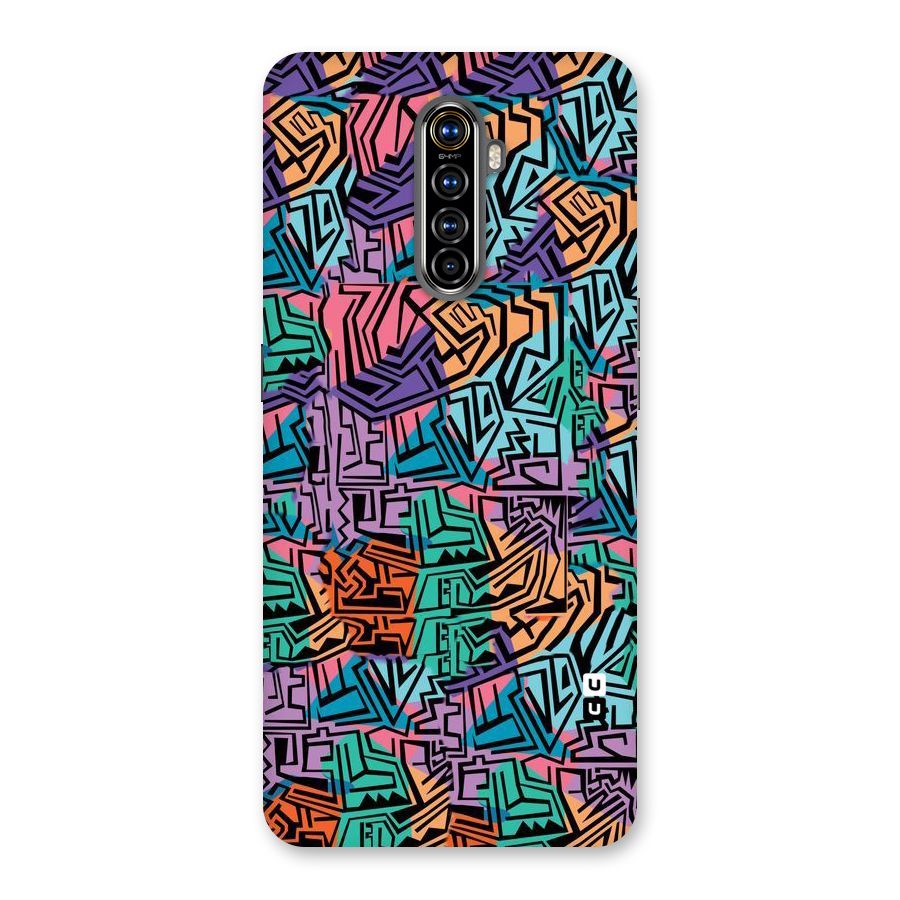 Abstract Lining Colors Back Case for Realme X2 Pro