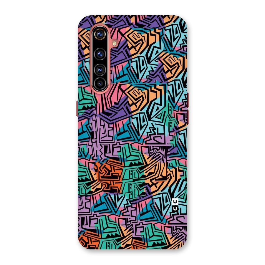 Abstract Lining Colors Back Case for Realme X50 Pro