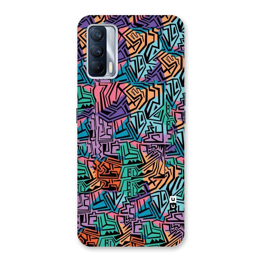 Abstract Lining Colors Back Case for Realme X7