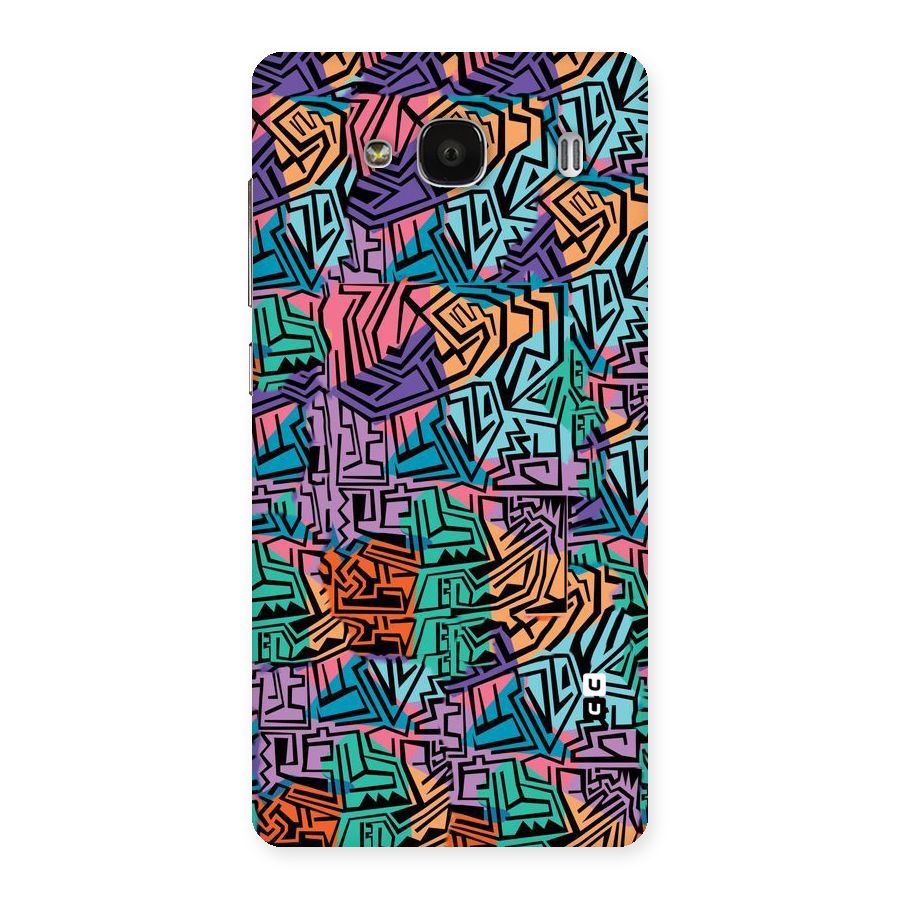Abstract Lining Colors Back Case for Redmi 2