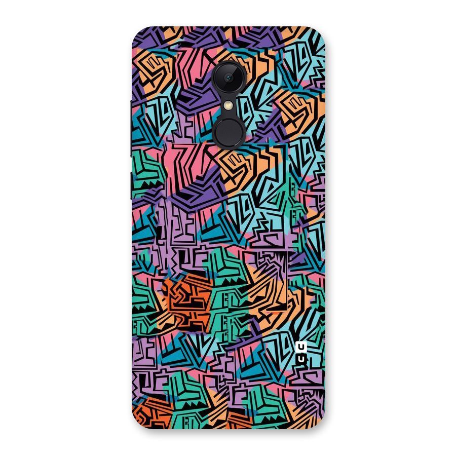 Abstract Lining Colors Back Case for Redmi 5