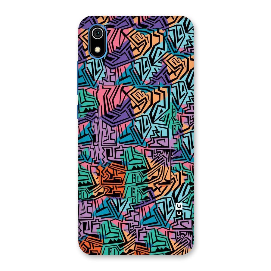 Abstract Lining Colors Back Case for Redmi 7A