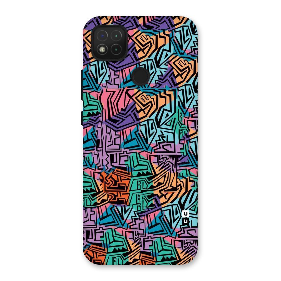 Abstract Lining Colors Back Case for Redmi 9C