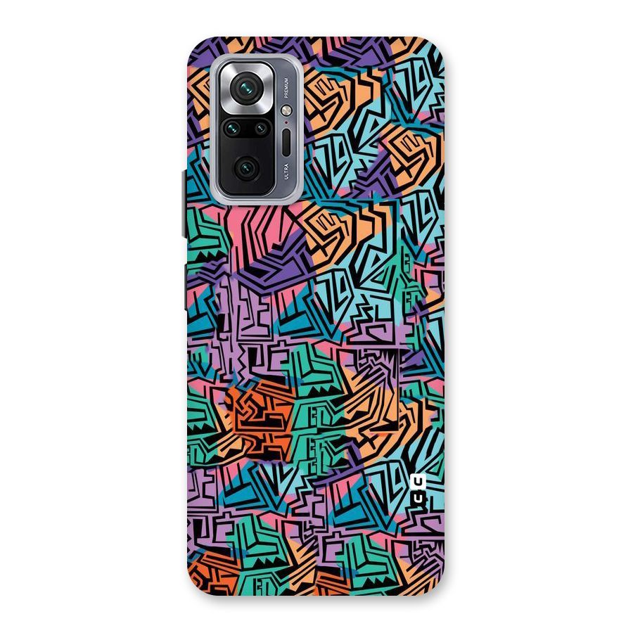 Abstract Lining Colors Back Case for Redmi Note 10 Pro