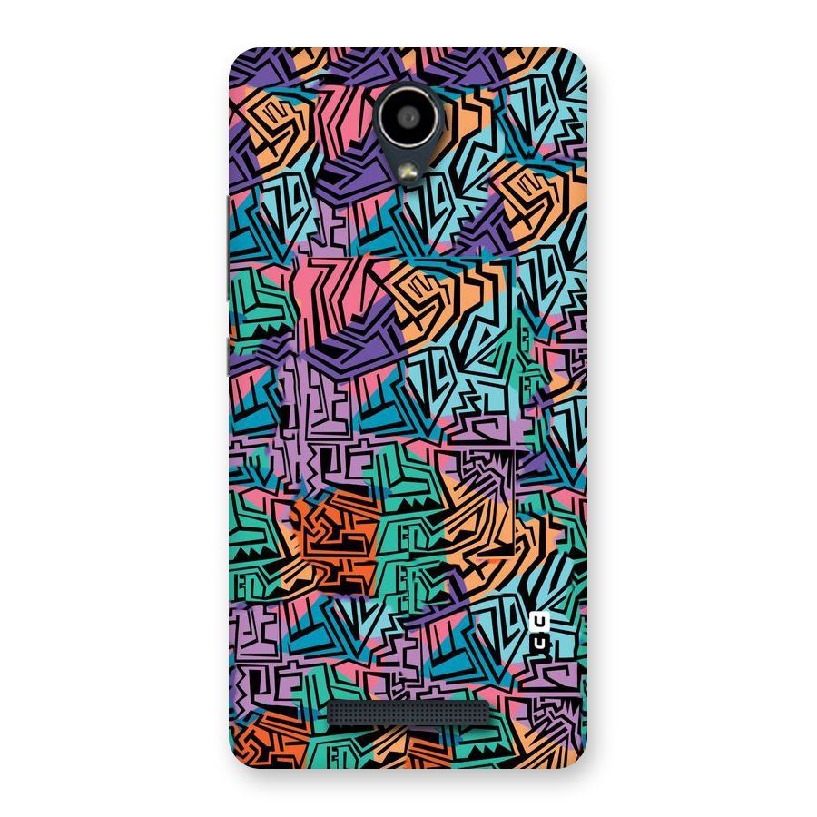 Abstract Lining Colors Back Case for Redmi Note 2