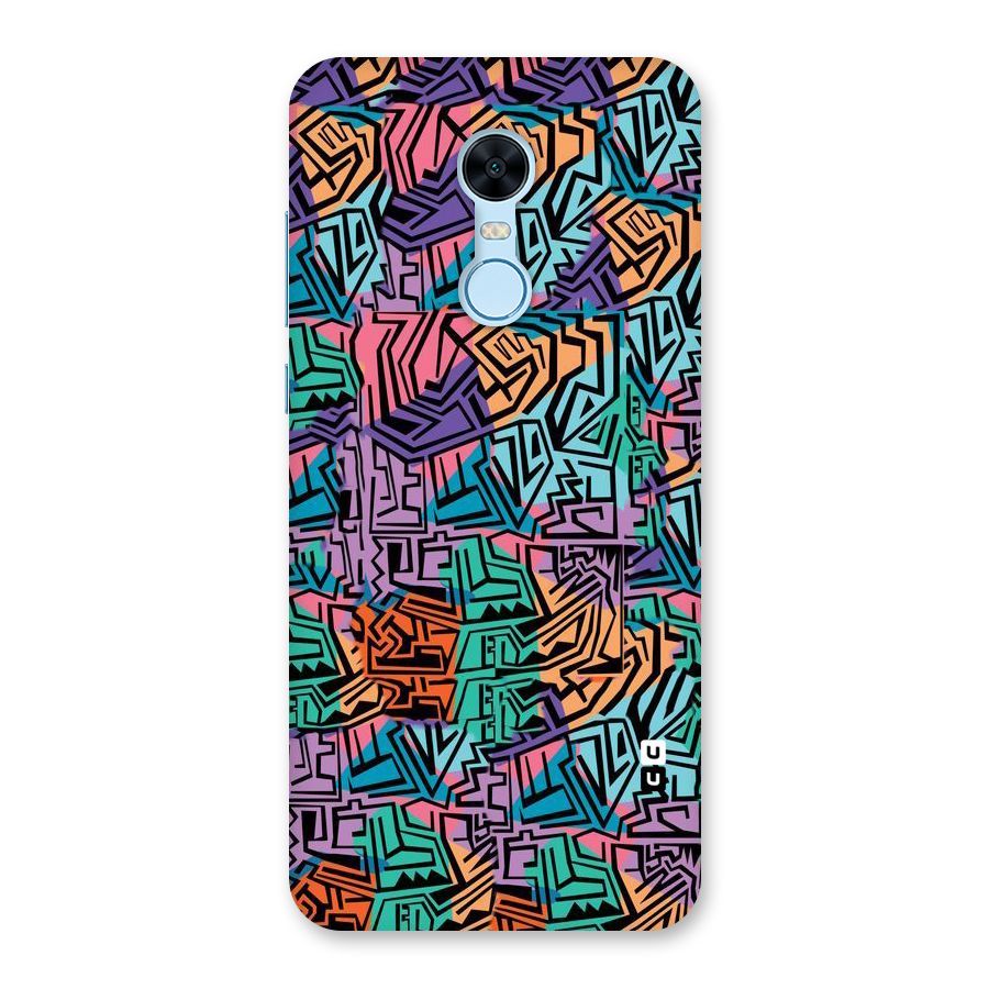 Abstract Lining Colors Back Case for Redmi Note 5