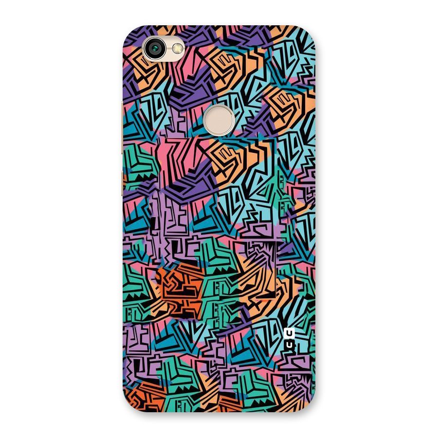 Abstract Lining Colors Back Case for Redmi Y1 2017