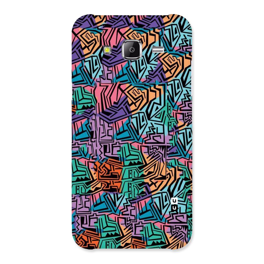 Abstract Lining Colors Back Case for Samsung Galaxy J5