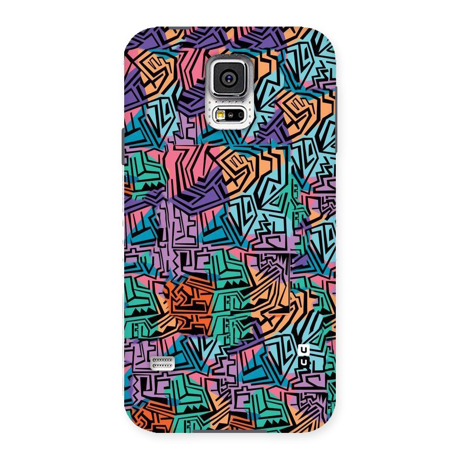 Abstract Lining Colors Back Case for Samsung Galaxy S5