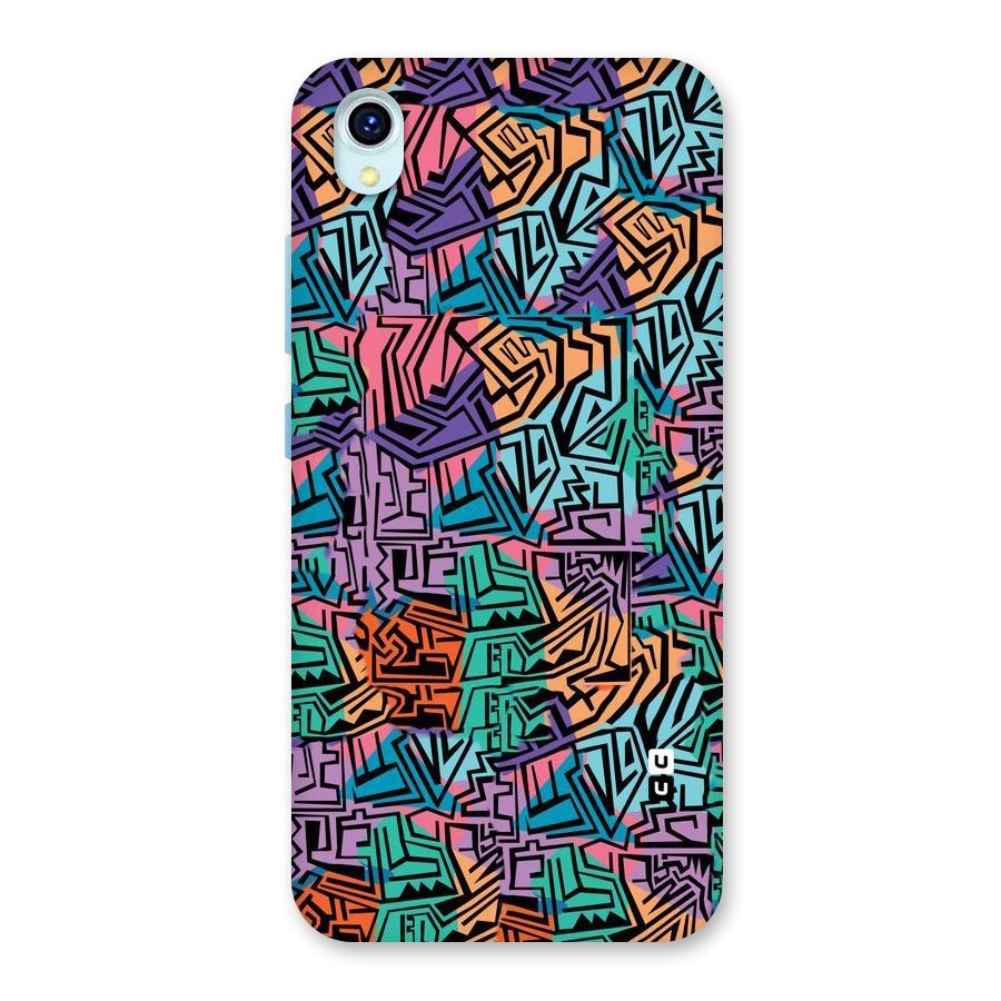 Abstract Lining Colors Back Case for Vivo Y1s