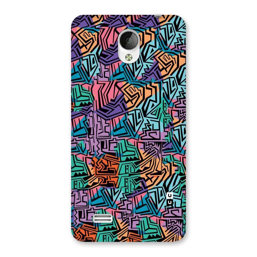 Abstract Lining Colors Back Case for Vivo Y21