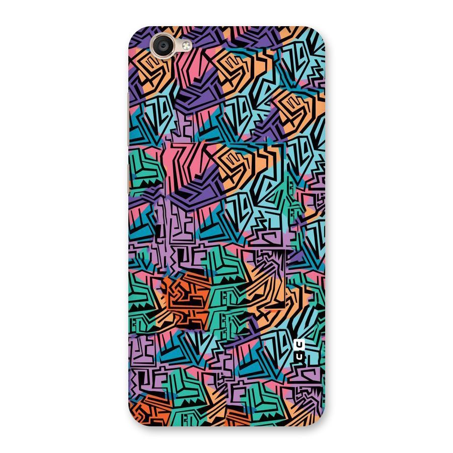 Abstract Lining Colors Back Case for Vivo Y55s