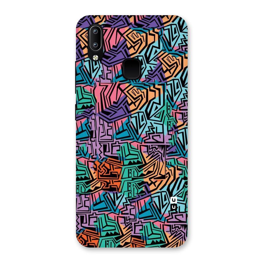 Abstract Lining Colors Back Case for Vivo Y93