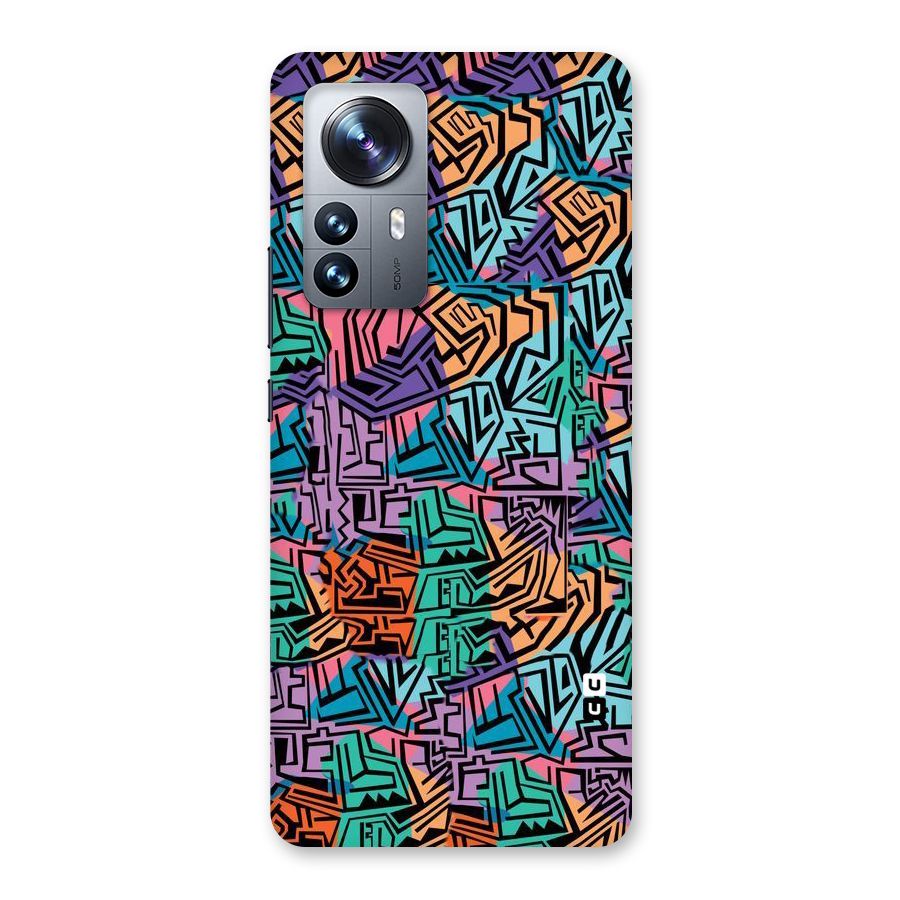 Abstract Lining Colors Back Case for Xiaomi 12 Pro