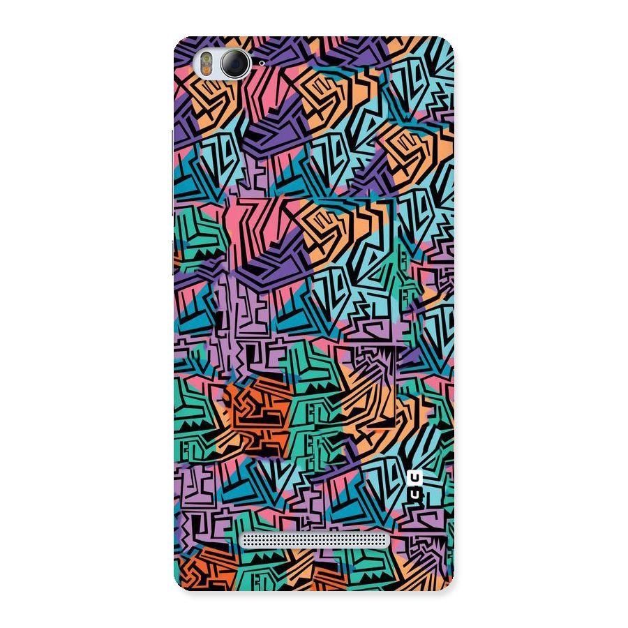 Abstract Lining Colors Back Case for Xiaomi Mi4i