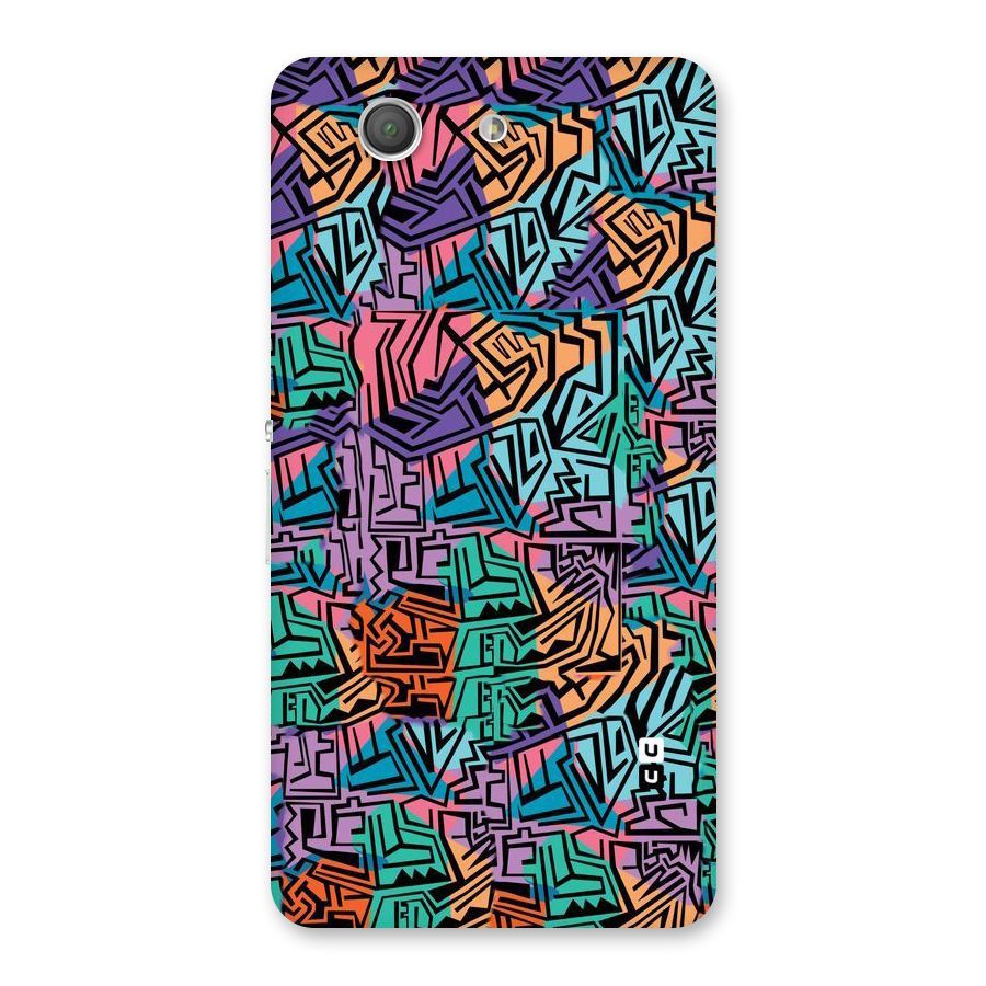 Abstract Lining Colors Back Case for Xperia Z3 Compact