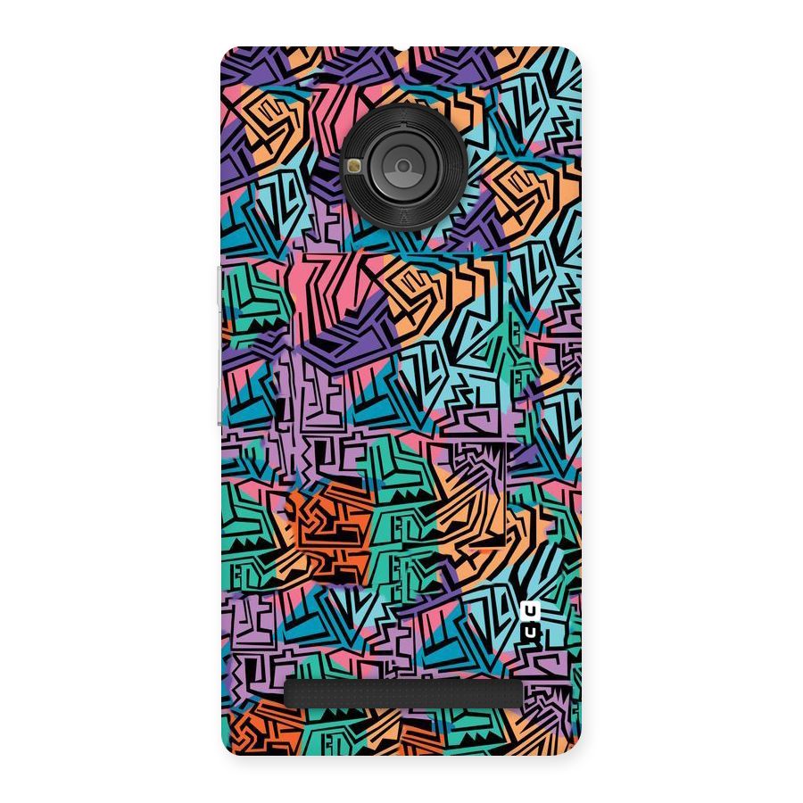 Abstract Lining Colors Back Case for Yu Yunique