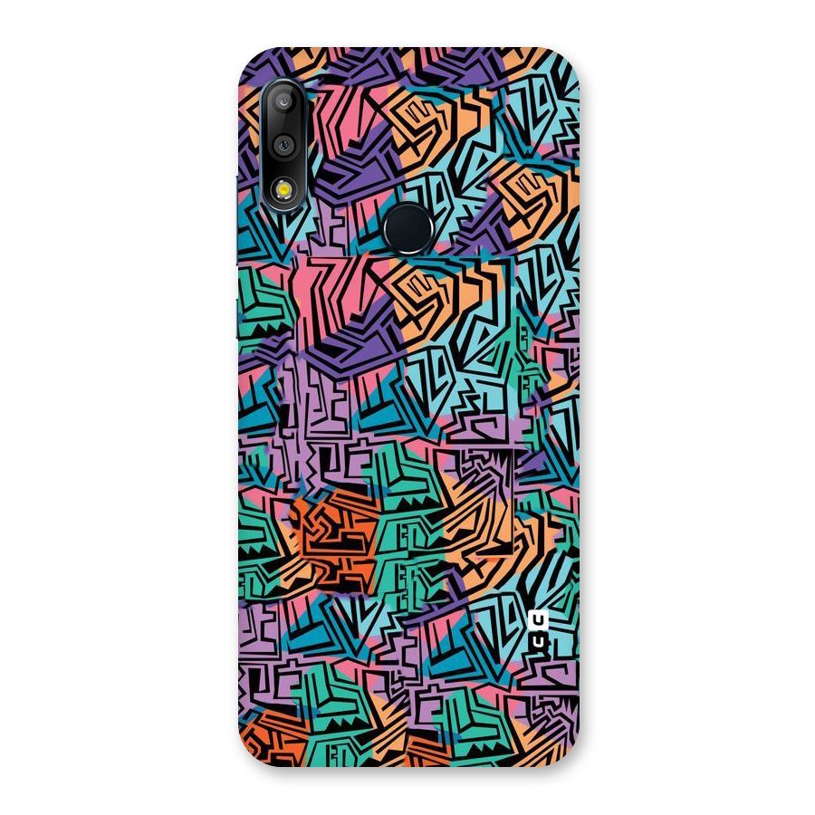 Abstract Lining Colors Back Case for Zenfone Max Pro M2