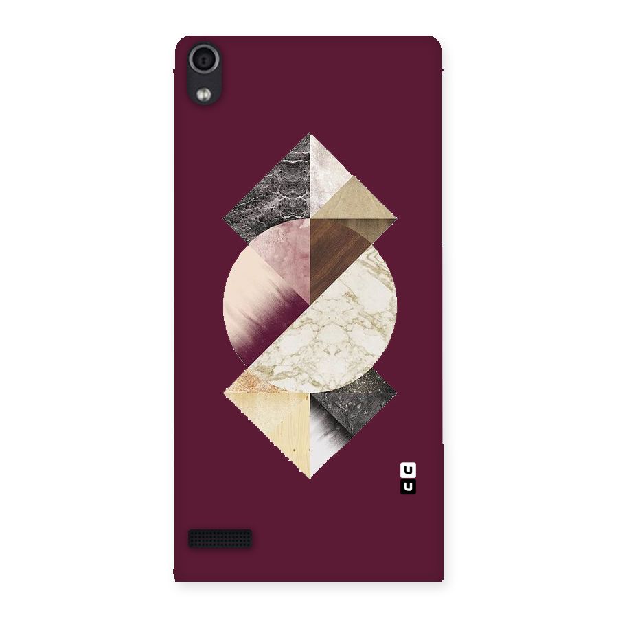 Abstract Marble Pattern Back Case for Ascend P6