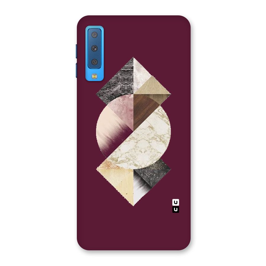 Abstract Marble Pattern Back Case for Galaxy A7 (2018)