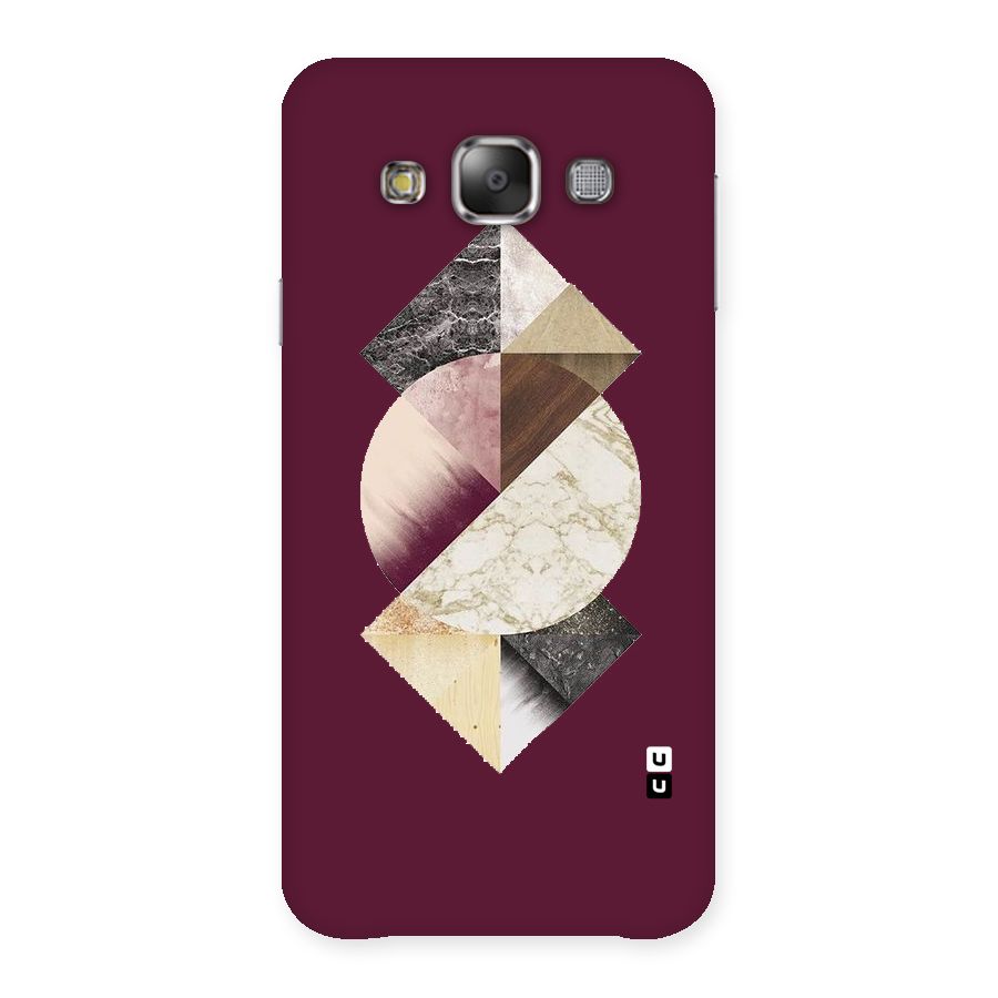 Abstract Marble Pattern Back Case for Galaxy E7
