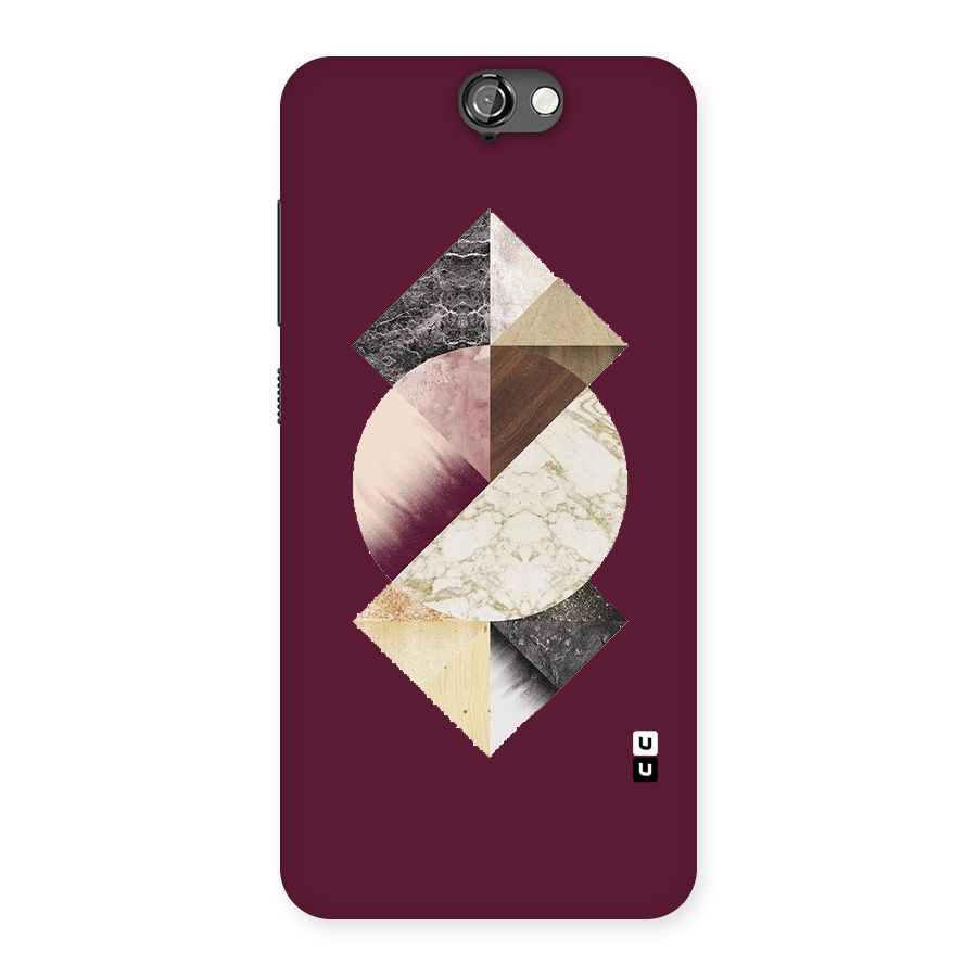 Abstract Marble Pattern Back Case for HTC One A9