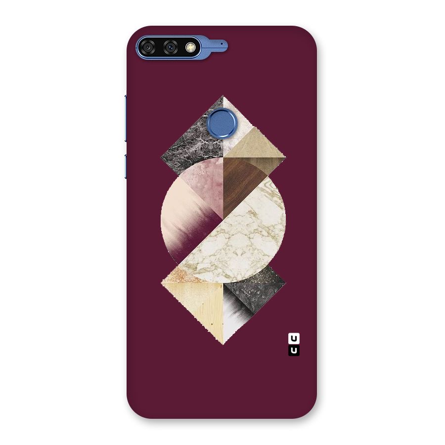 Abstract Marble Pattern Back Case for Honor 7C