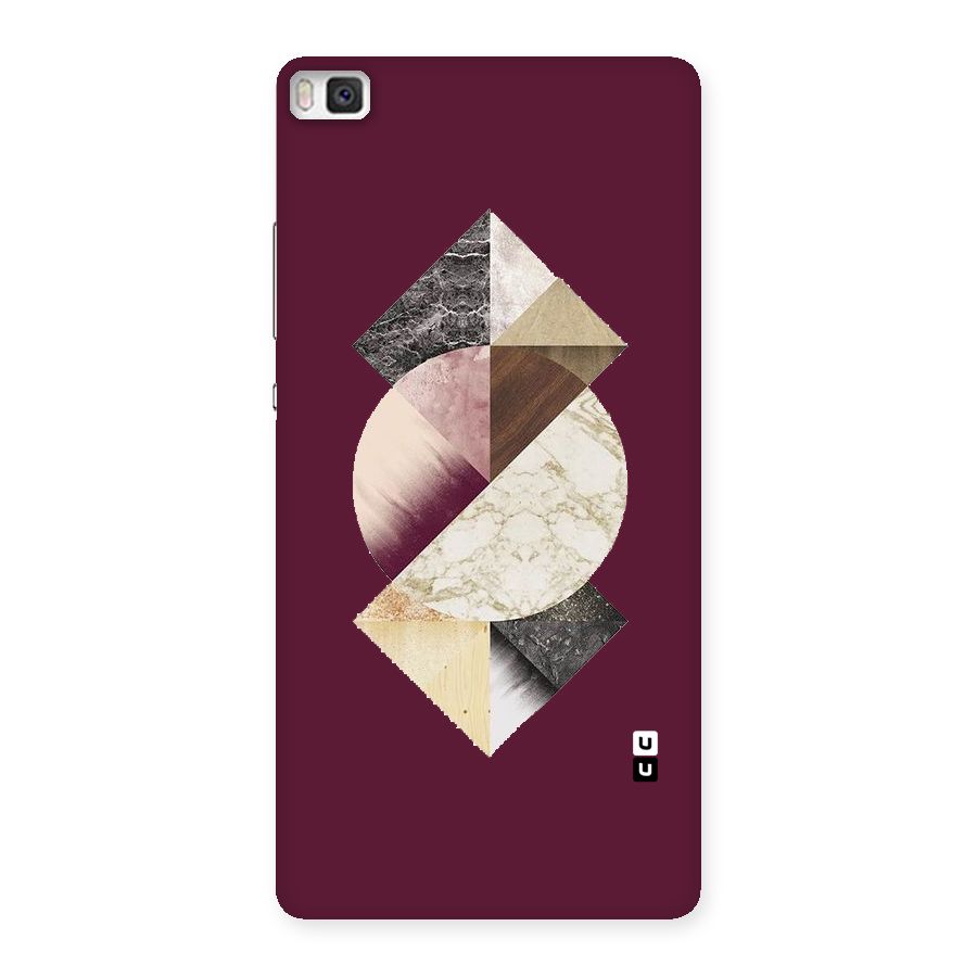 Abstract Marble Pattern Back Case for Huawei P8