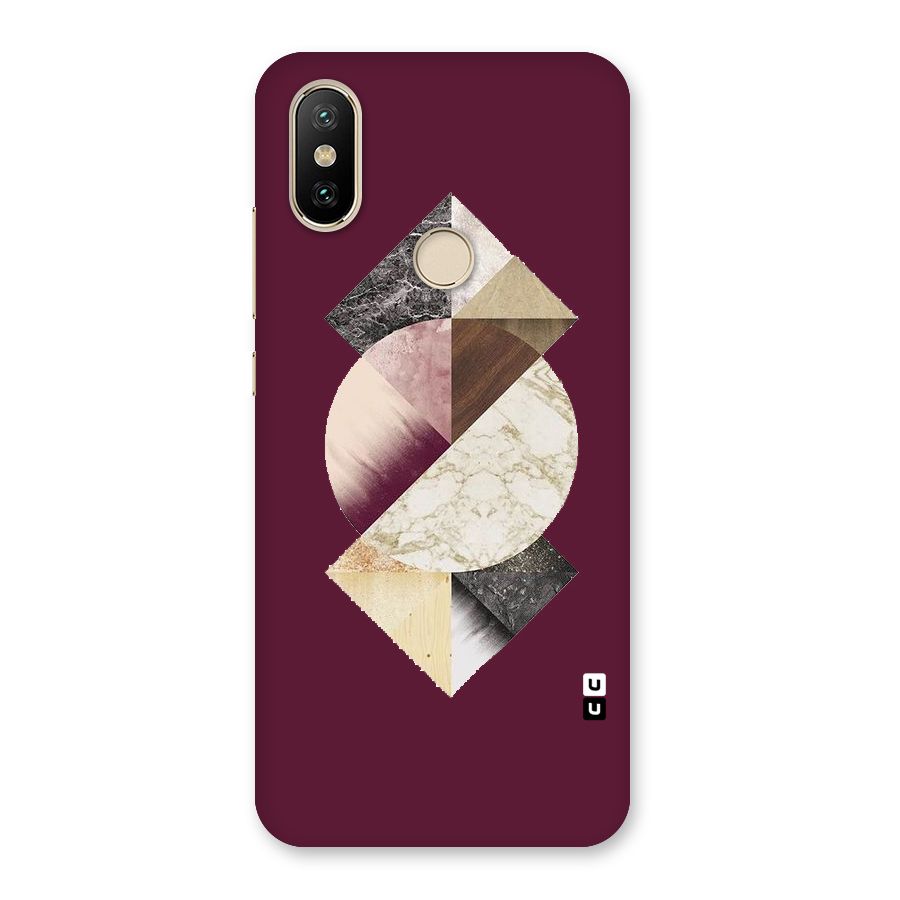 Abstract Marble Pattern Back Case for Mi A2