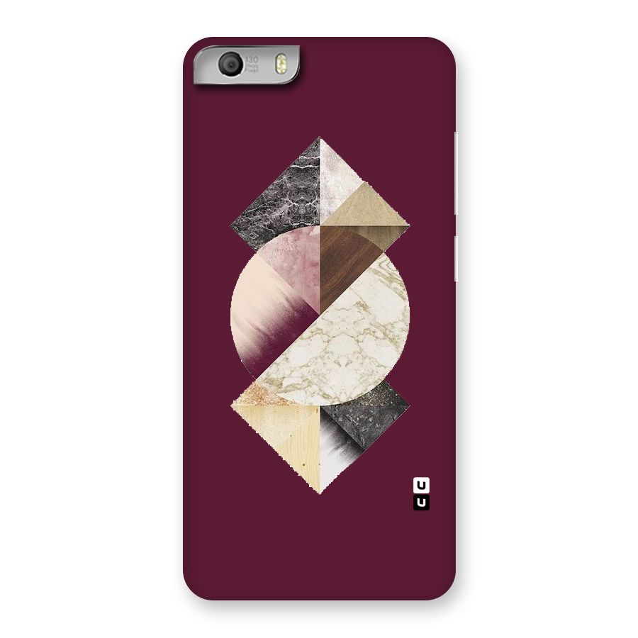 Abstract Marble Pattern Back Case for Micromax Canvas Knight 2