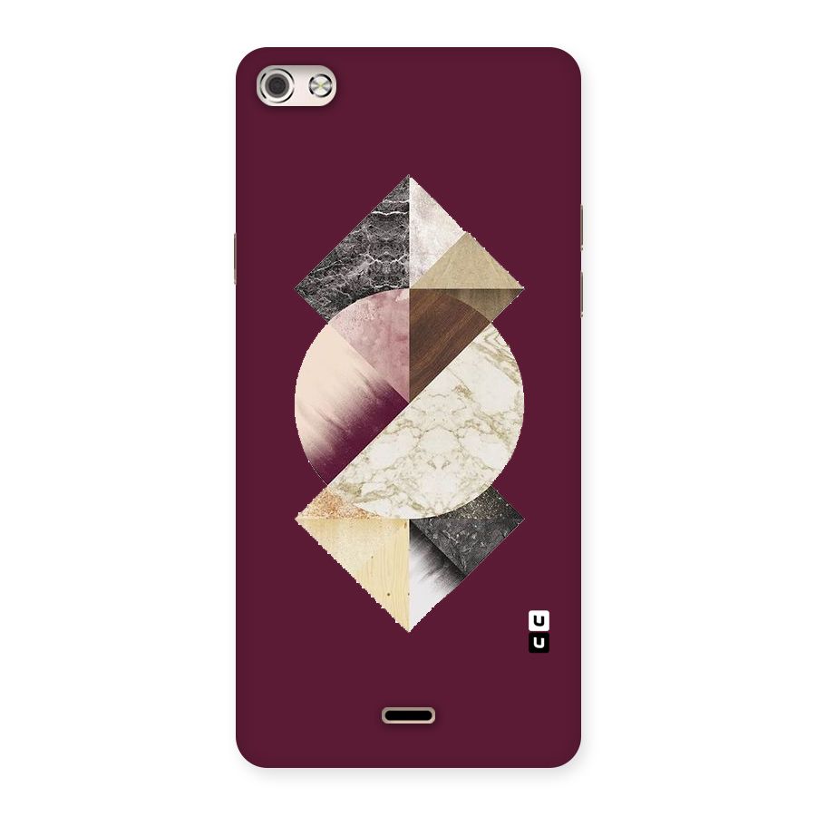 Abstract Marble Pattern Back Case for Micromax Canvas Silver 5