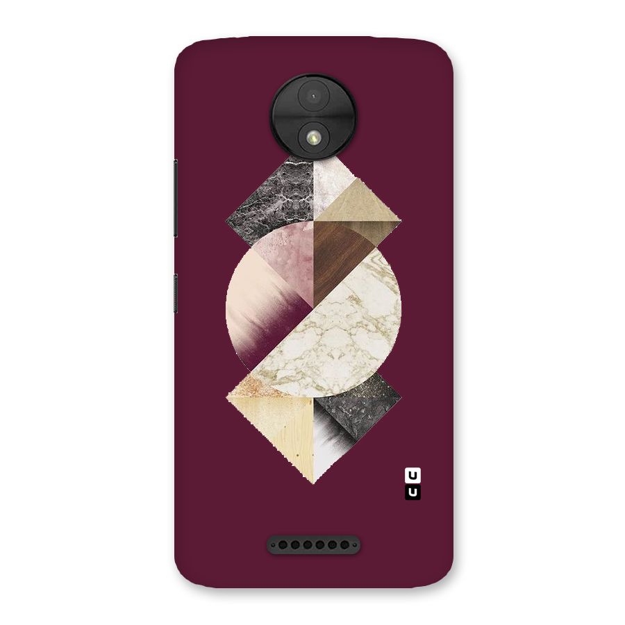 Abstract Marble Pattern Back Case for Moto C