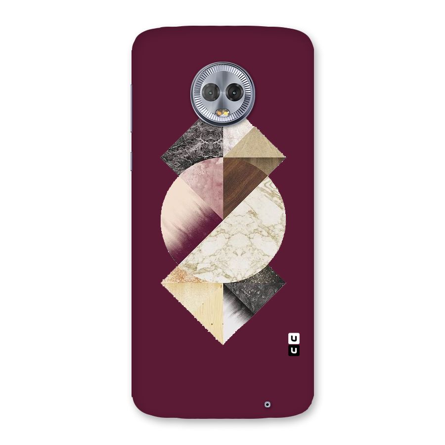Abstract Marble Pattern Back Case for Moto G6 Plus