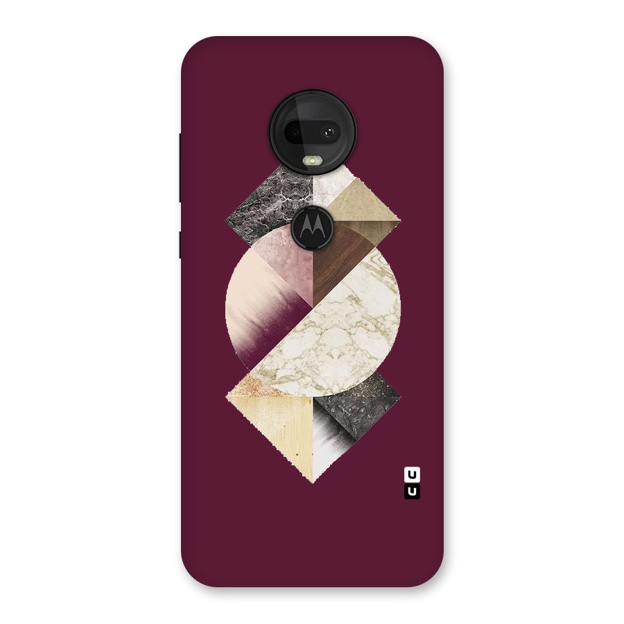 Abstract Marble Pattern Back Case for Moto G7