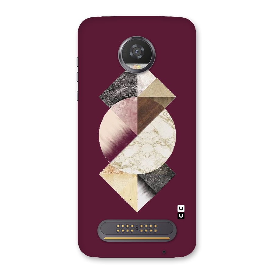 Abstract Marble Pattern Back Case for Moto Z2 Play