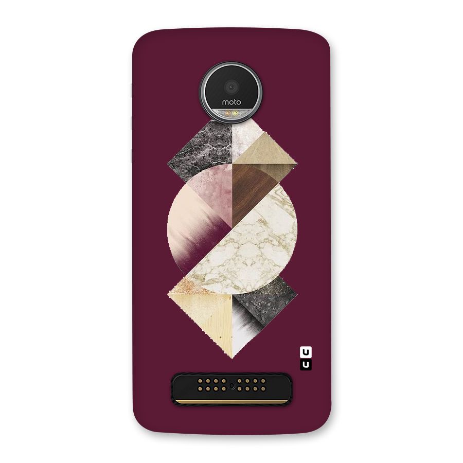 Abstract Marble Pattern Back Case for Moto Z Play